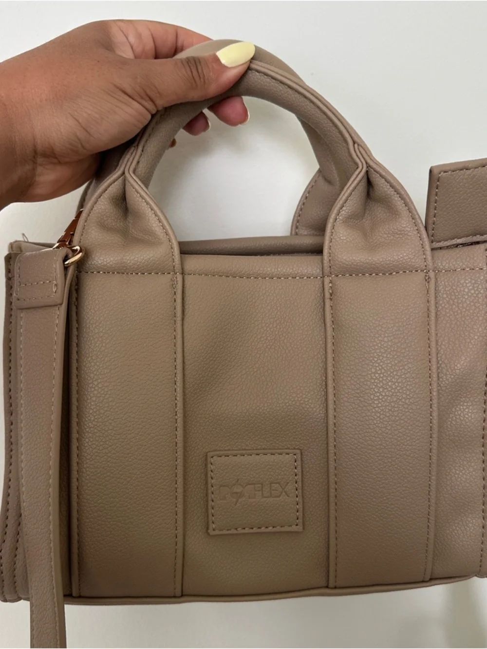 Popflex Leather Mini Tote Bag - Picture 2 of 5